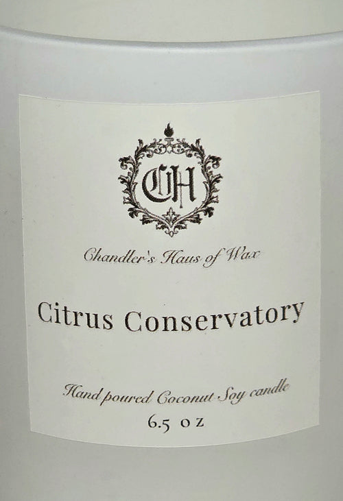 Citrus Conservatory Candle | Bergamot, Lemon & Orange Blossom Coconut Soy Candle
